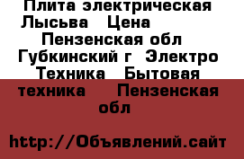 Плита электрическая Лысьва › Цена ­ 3 000 - Пензенская обл., Губкинский г. Электро-Техника » Бытовая техника   . Пензенская обл.